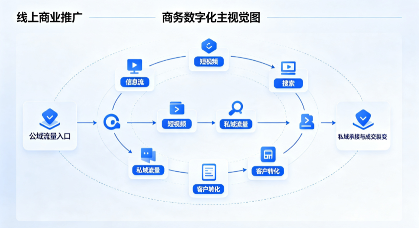 罗田县线上商业推广怎么做？全域流量闭环搭建与低成本转化实战指南